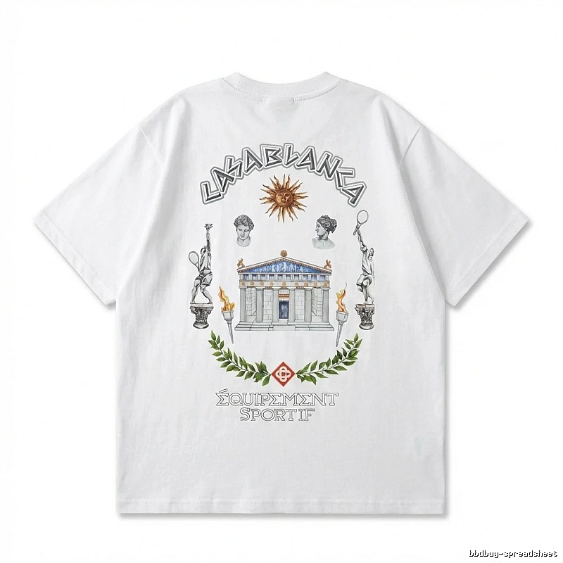 Casablanca Greek-style white T-shirt