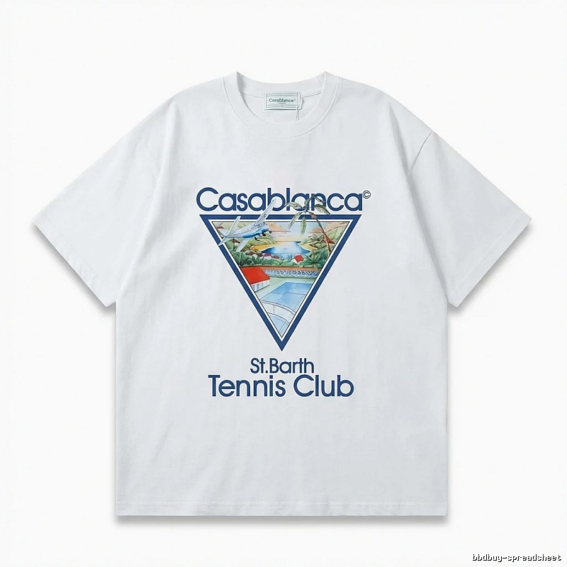 Casablanca Printed Casual White T-shirt