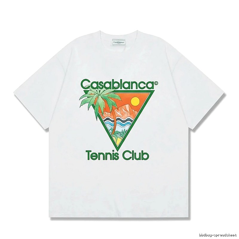 Casablanca Printed Casual White T-shirt