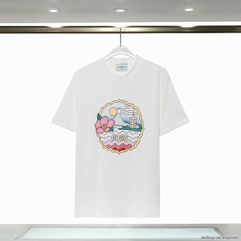 Casablanca - printed Japanese - style white T - shirt