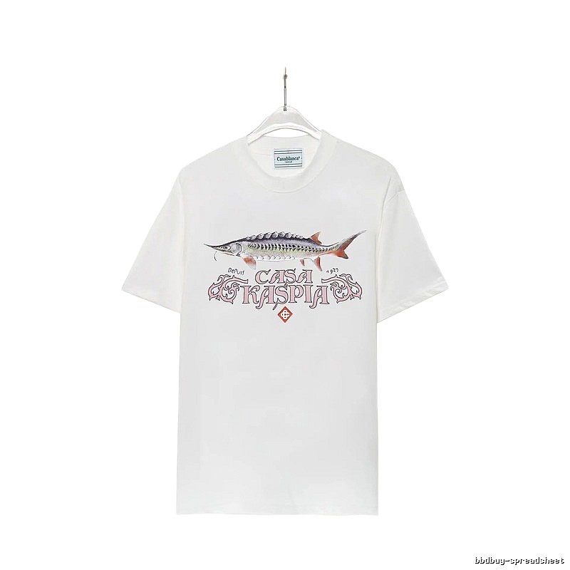Casablanca - printed retro - style white T - shirt