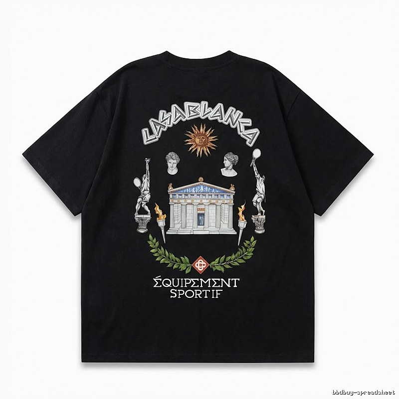 Casablanca retro style black T-shirt