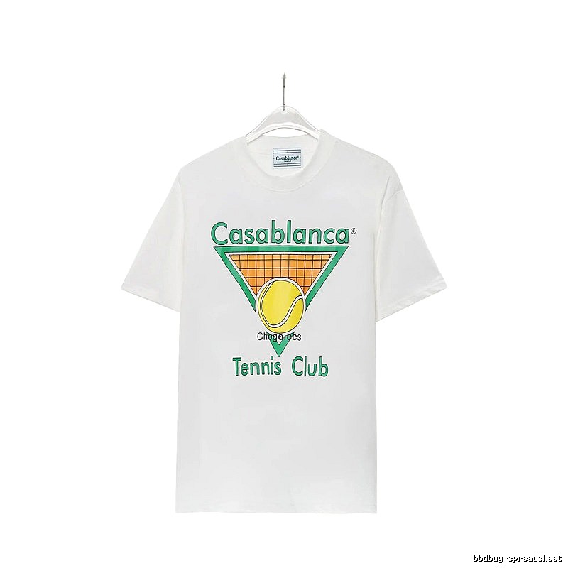 Casablanca Tennis Style White T-shirt