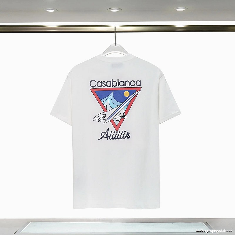 Casablanca Triangle Print White T-shirt