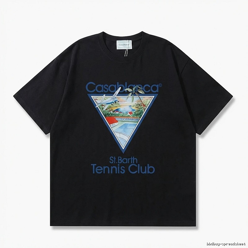 Casablanca triangle - printed black T - shirt