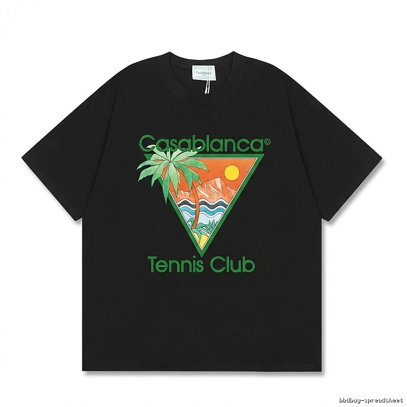 Casablanca Tropical Style Black T-shirt
