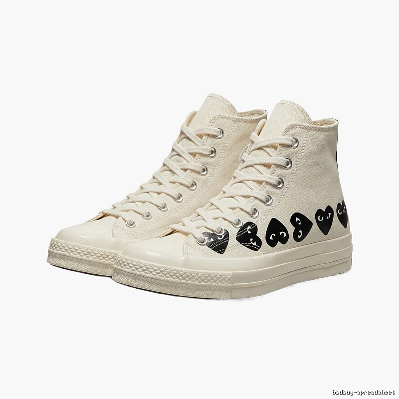 CDG Love High-top White Sneakers