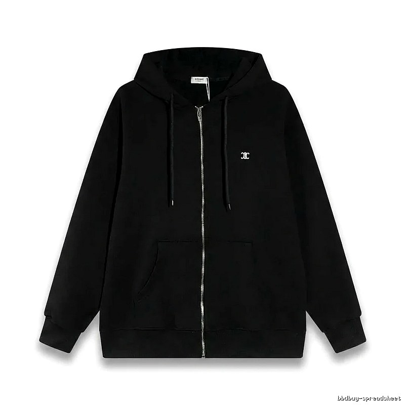 CELINE's classic black hoodie