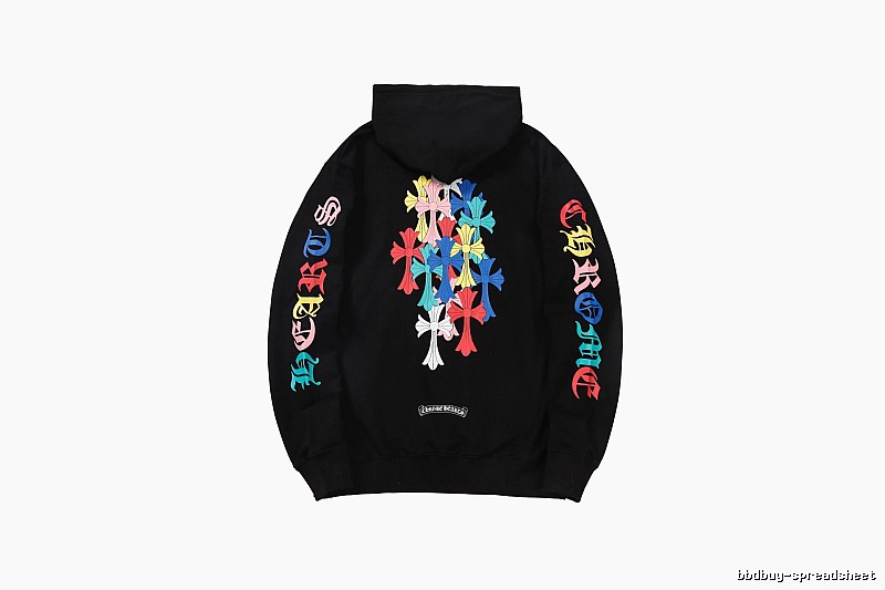 Chrome Hearts 2088-39 Black Cross Graphic Hoodie Resort Wear