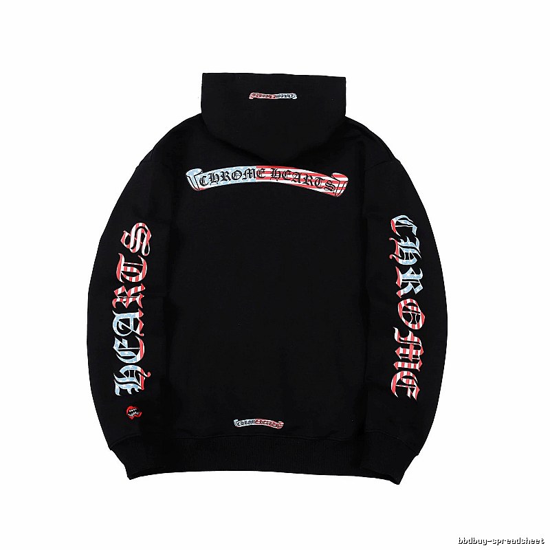 Chrome Hearts 2088-78 Black Cross Graphic Hoodie Training Look