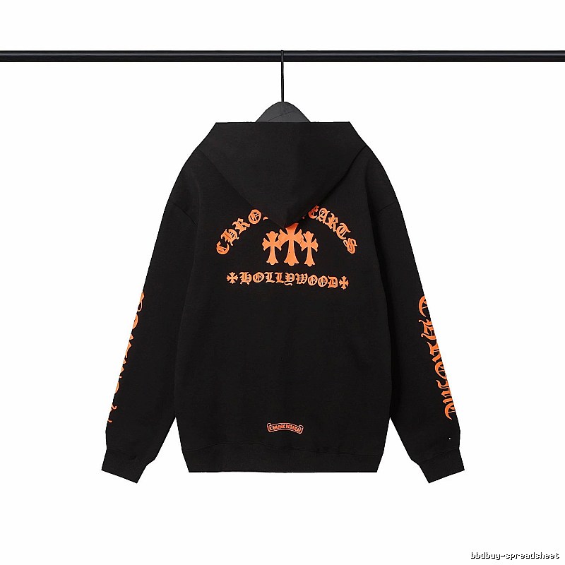 Chrome Hearts 2089-67 Black Cross Graphic Hoodie Color Pop