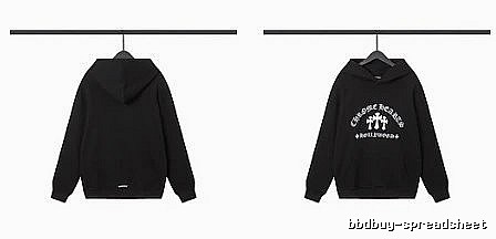 Chrome Hearts 2089-79 Black Cross Graphic Hoodie Clean Finish