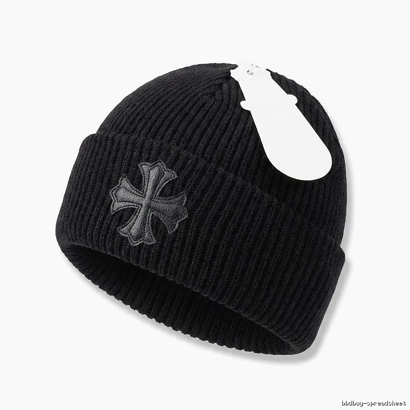 Chrome Hearts Black Trendy and Cool Knitted Hat