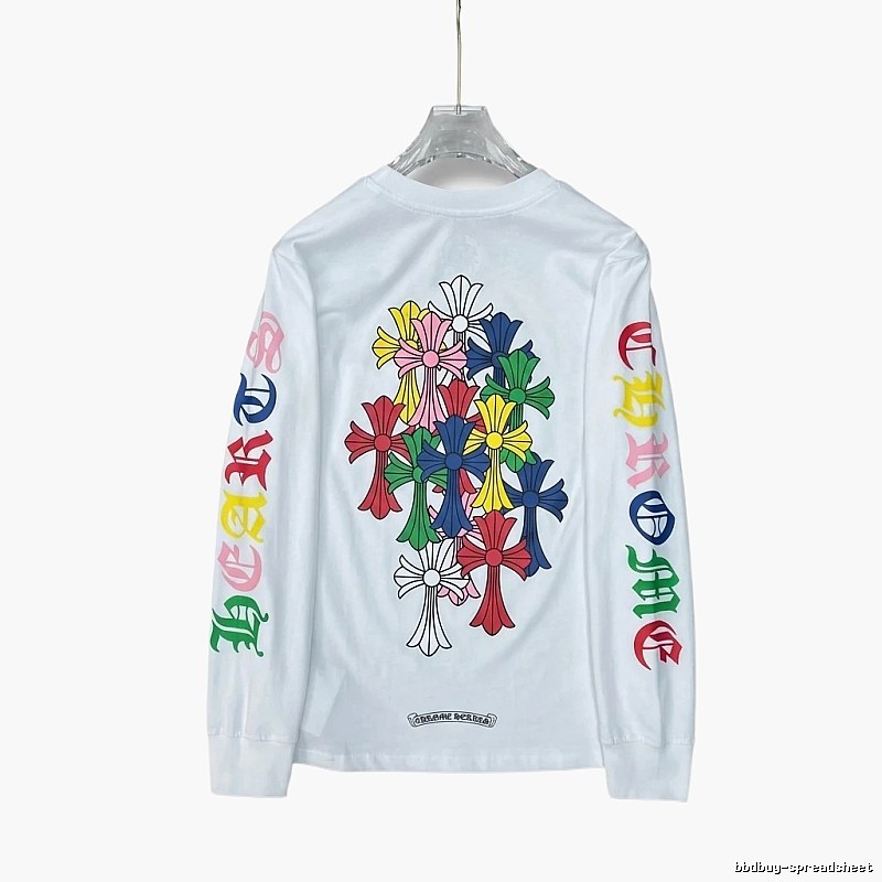 Chrome Hearts Colorful Floral Long-Sleeve T-Shirt