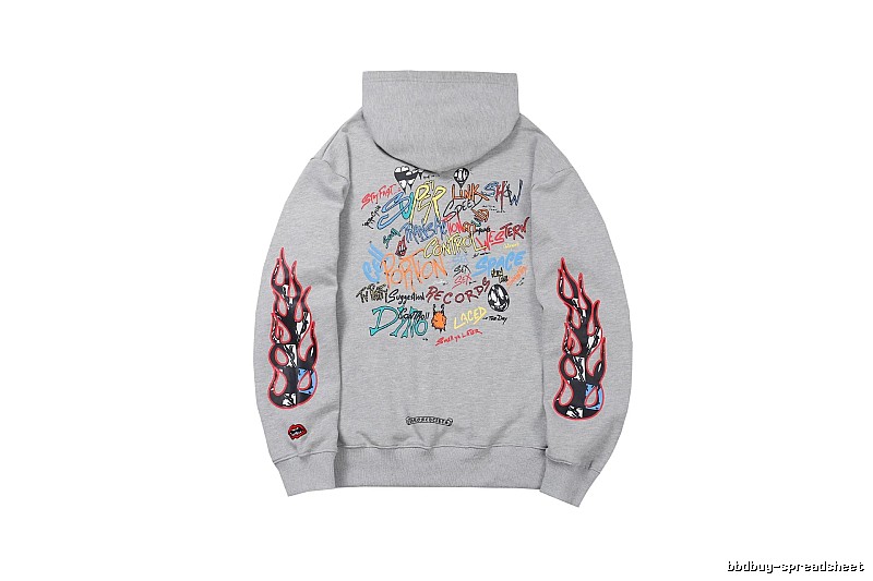 Chrome Hearts Compact Cross graphic hoodie Black Blue Cross for Smart Casual Looks