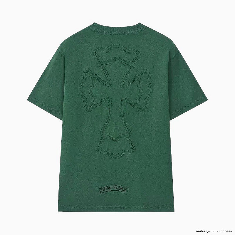 Chrome Hearts Cross High Street Style Green Short-sleeve T-shirt