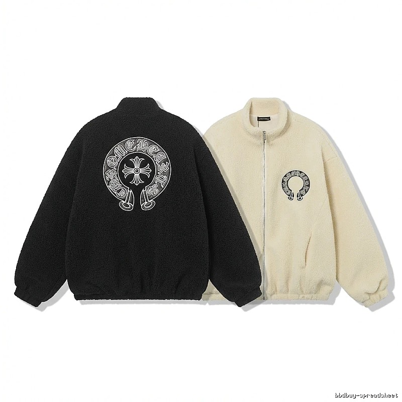 Chrome Hearts Cross Trendy and Cool Black Coat