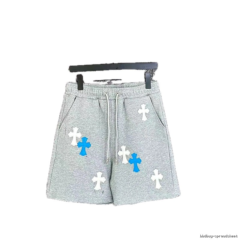 Chrome Hearts Cross Trendy Brand Grey Shorts