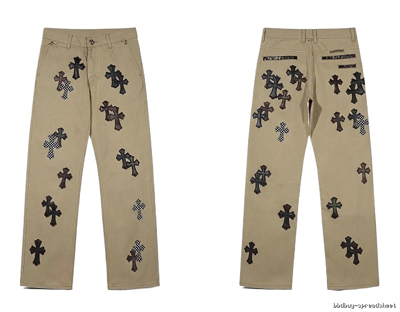 Chrome Hearts Cross Vintage Khaki Pants
