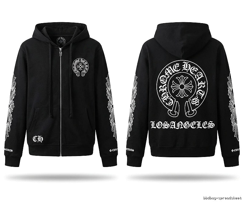 Chrome Hearts dark style black cardigan