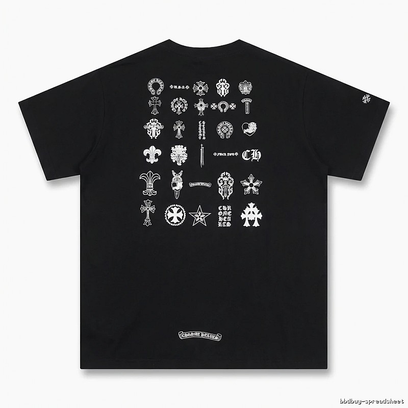 Chrome Hearts dark style black T-shirt