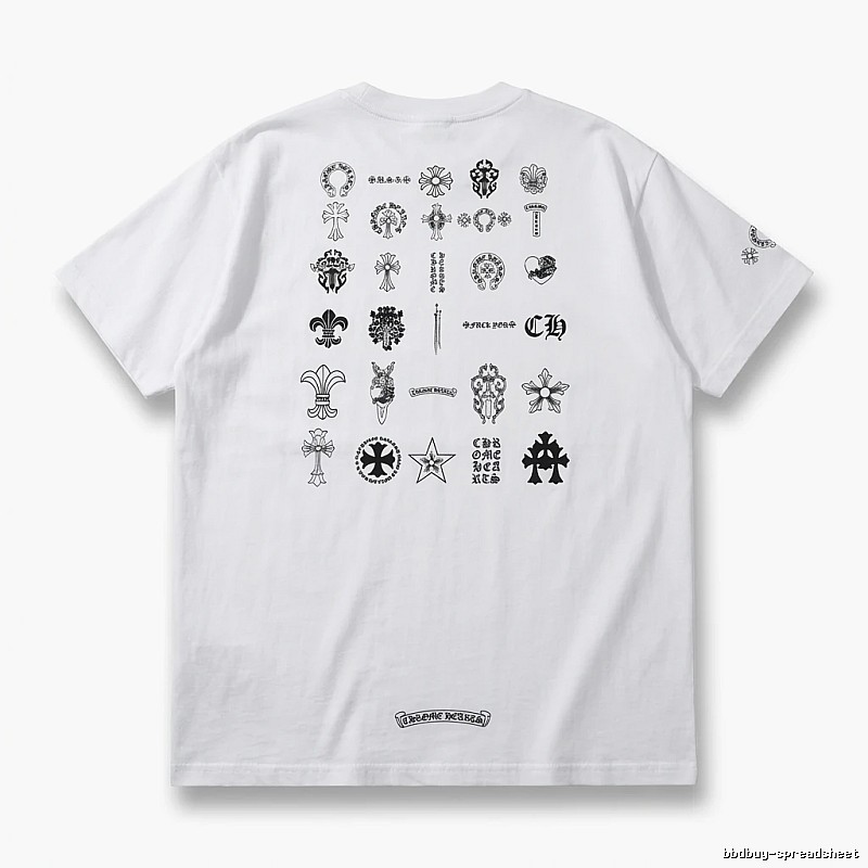 Chrome Hearts Dark Style White T-shirt