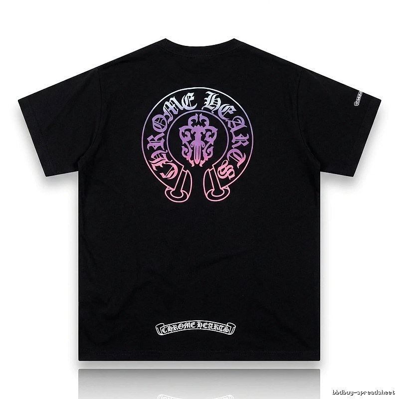 Chrome Hearts Dark Trendy Cool Black T-shirt