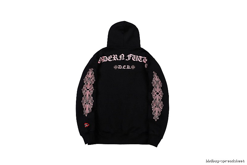 Chrome Hearts Gift Ready Cross graphic hoodie Black Blue Cross with Standout Detail