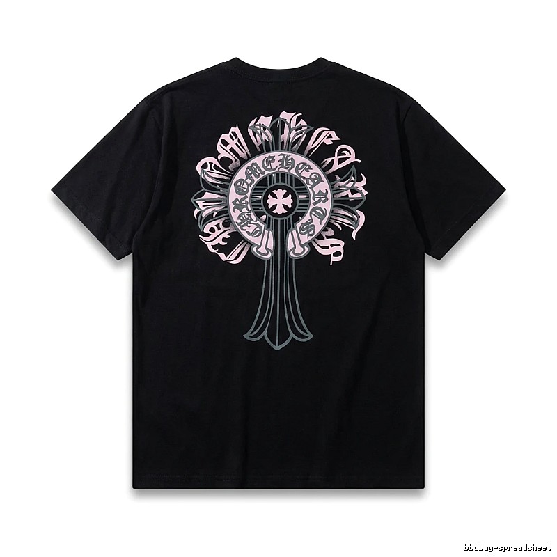 Chrome Hearts Gothic Style Black T-shirt