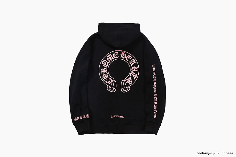 Chrome Hearts Patterned Cross graphic hoodie Black Blue Cross with Polished Detail