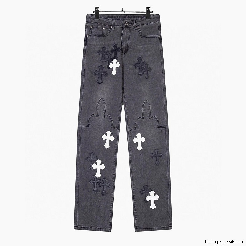 Chrome Hearts Relaxed Graphic jeans Light Denim Jeans with Designer-Inspired Detail