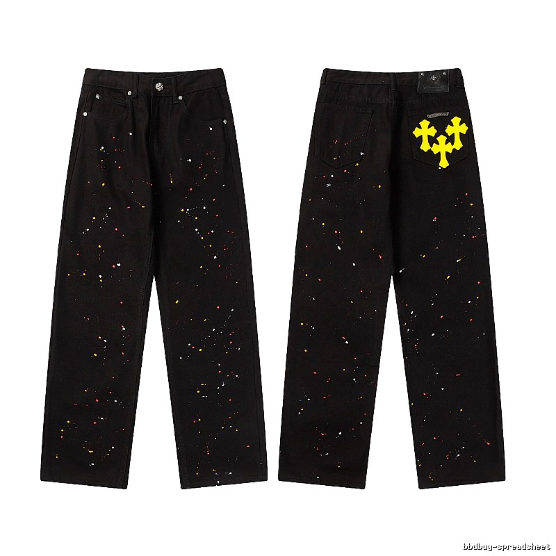 Chrome Hearts Resort Graphic jeans Light Denim Jeans with Premium Look
