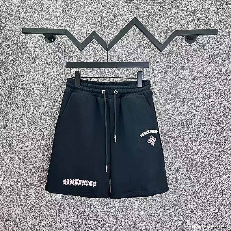 Chrome Hearts Trendy Style Black Shorts