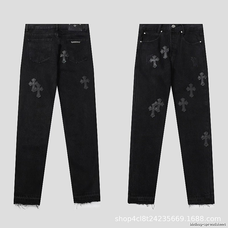 Chrome Hearts Weekend Graphic jeans Light Denim Jeans for Seasonal Looks