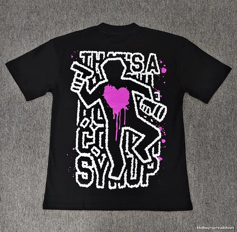 CLOT Heart Graffiti Street Style Black Short-sleeve T-shirt