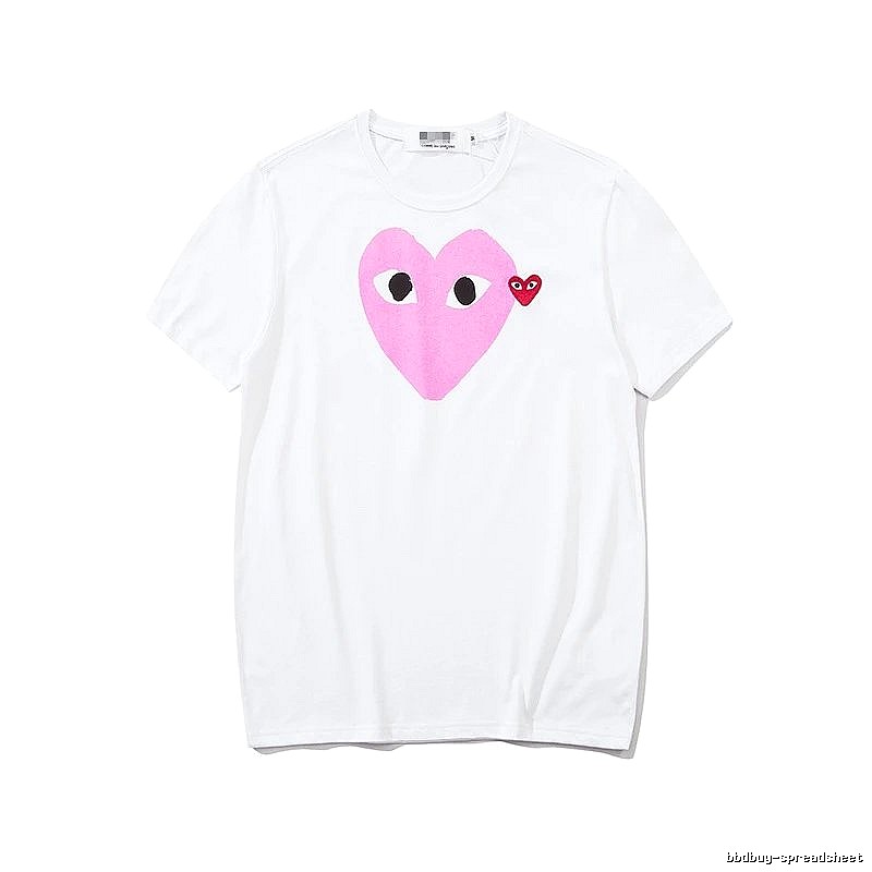 Comme des Garcons PLAY 2023-03 Style 2303 Heart Logo T-Shirt Downtown Style