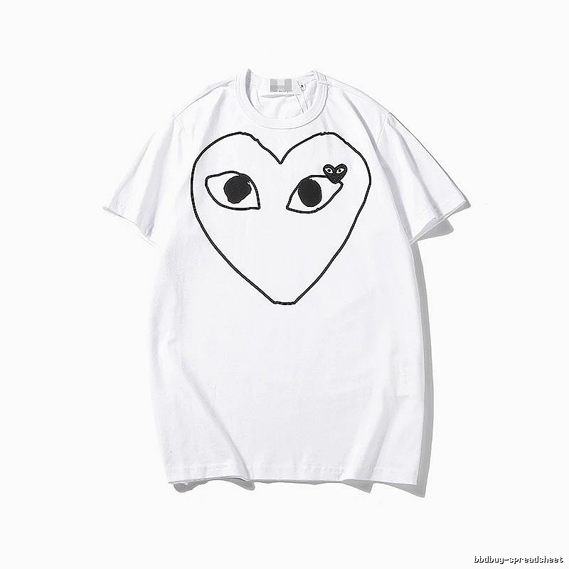 Comme des Garcons PLAY 2023-13 Black Style 2313 Heart Logo T-Shirt Bold Graphic