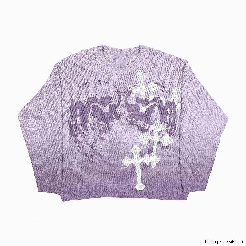 Compact Anime graphic sweater Black Knit Top for Sport-Inspired Styling