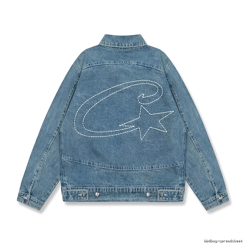 Corteiz Denim Trendy Style Coat