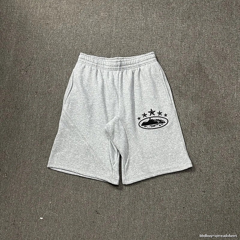 Corteiz minimalist light gray shorts