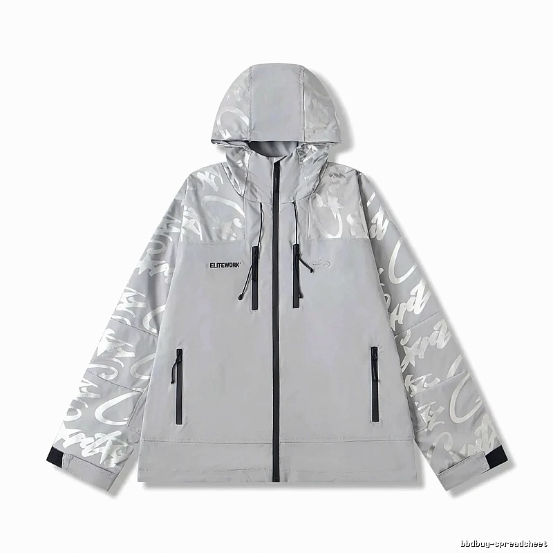 Corteiz Printed Trendy Cool Grey Jacket