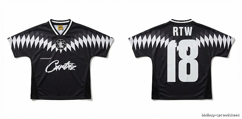 Corteiz RTW Series Black and White Wind Top