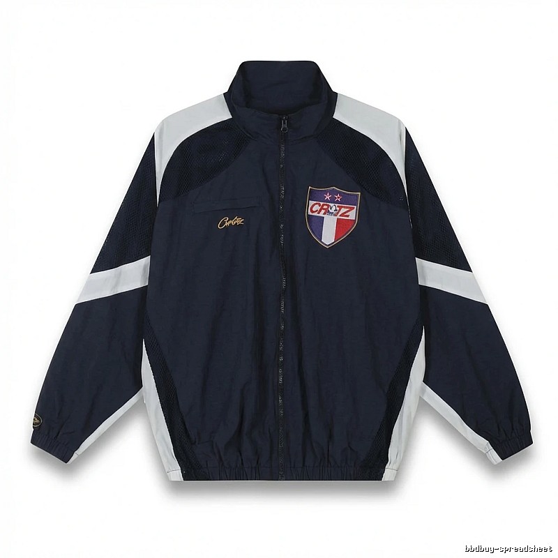 Corteiz sporty blue and white jacket