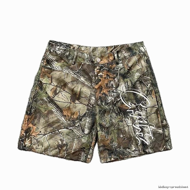 Corteiz Street Style Graffiti Camouflage Shorts