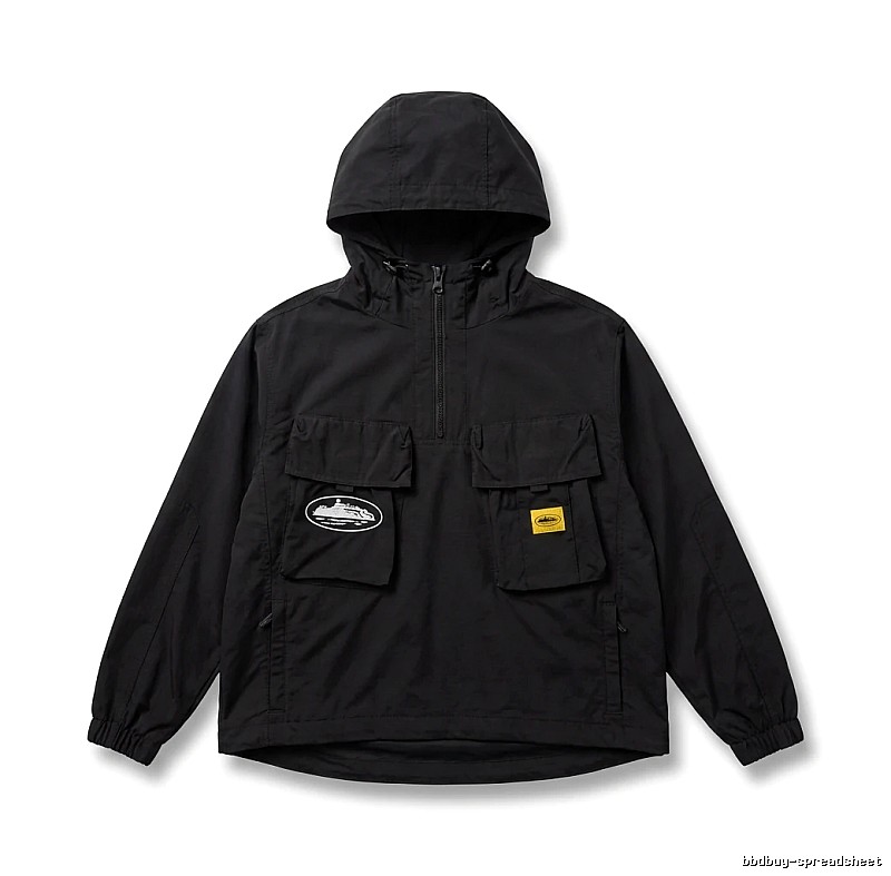 Corteiz Workwear Style Black Jacket