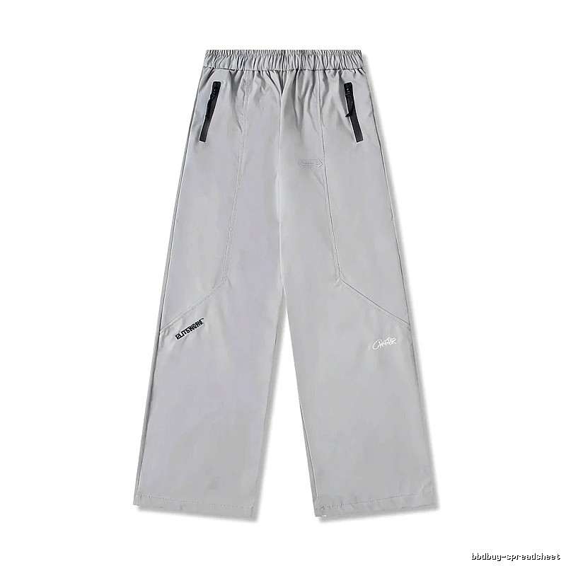 Corteiz Workwear Style Light Grey Trousers