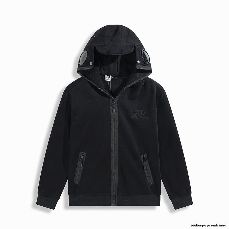 C.P. Functional Style Black Hoodie