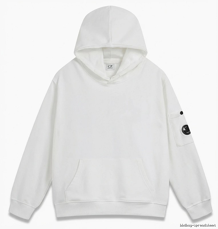 C.P. minimalist style white hoodie