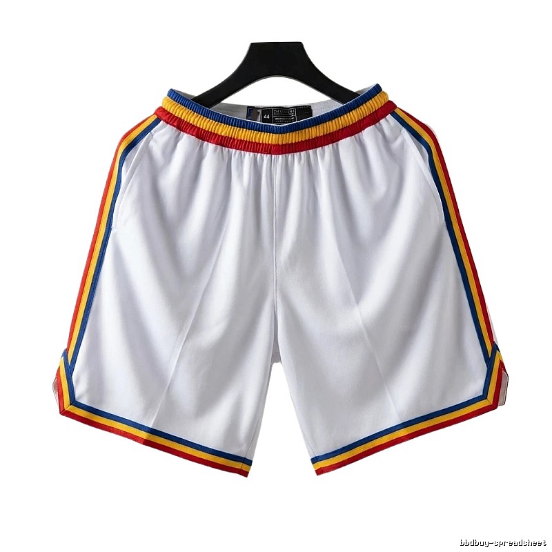 Curry series retro-style white shorts