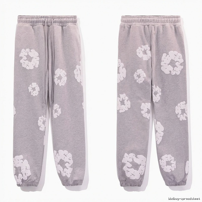 DENIM TEARS Printed Casual Grey Pants
